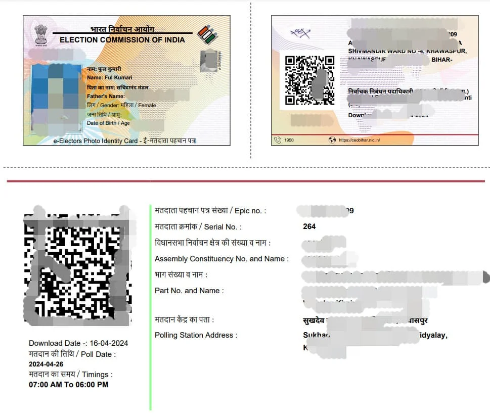 Voter id Card download 2024